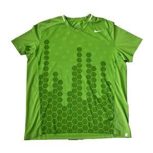 Nike Tennis Dri Fit T Shirt Men XXL Honeycomb Jersey 2011 Estoril Open Del Potro